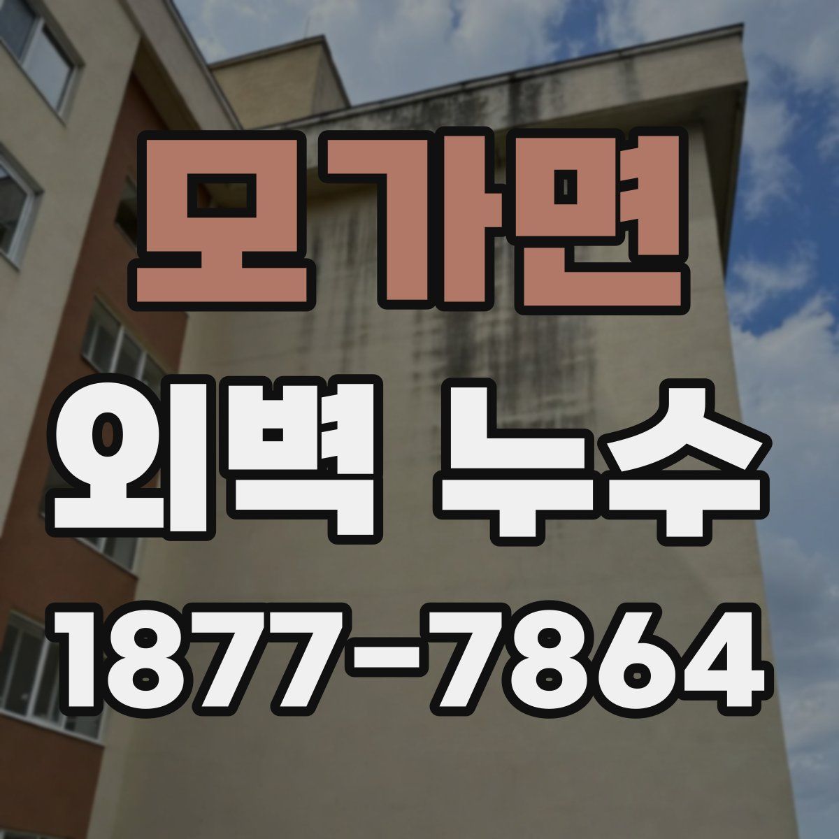 모가면 외벽 누수