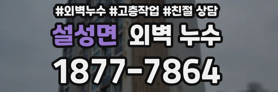 설성면 외벽 누수