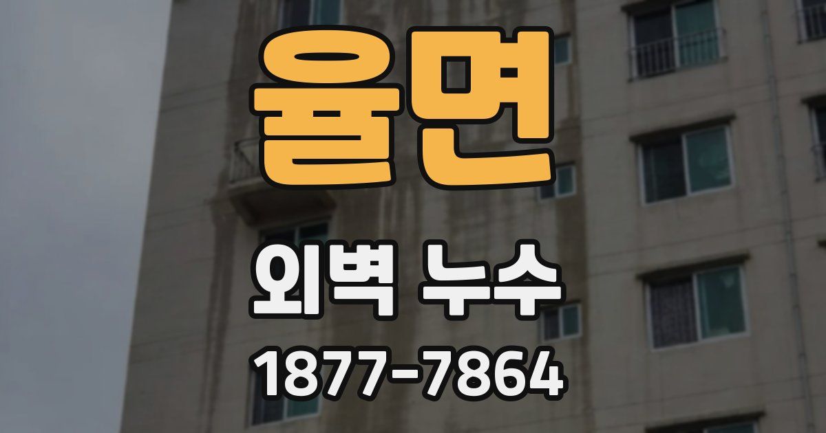 율면 외벽 누수