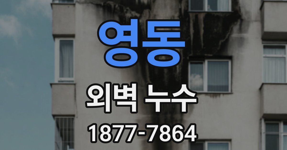영동 외벽 누수