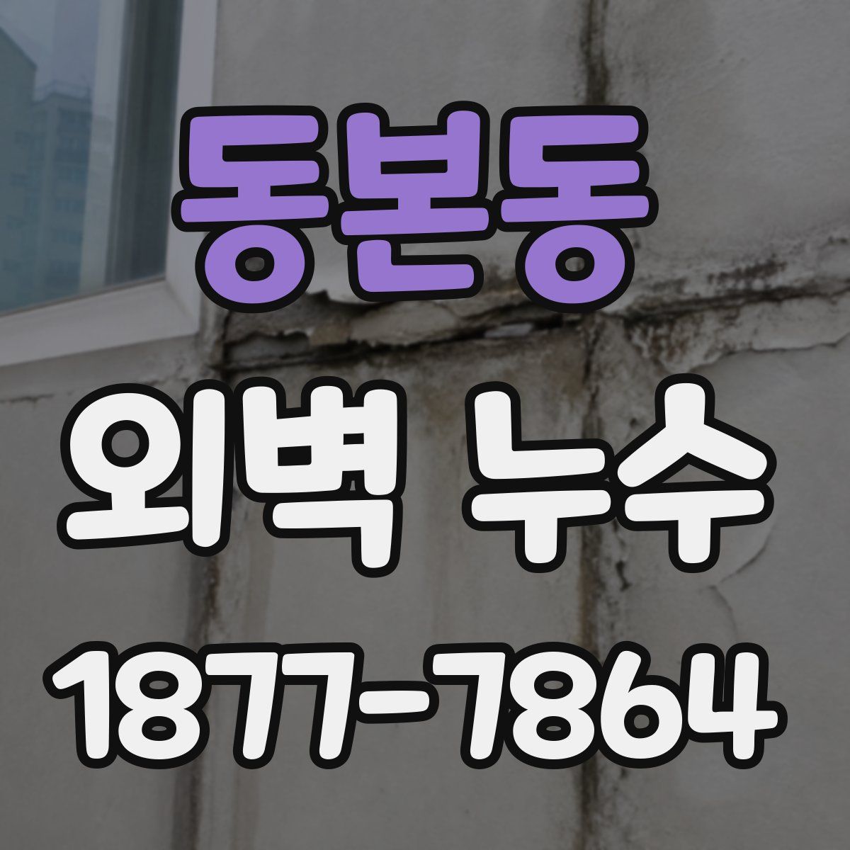 동본동 외벽 누수