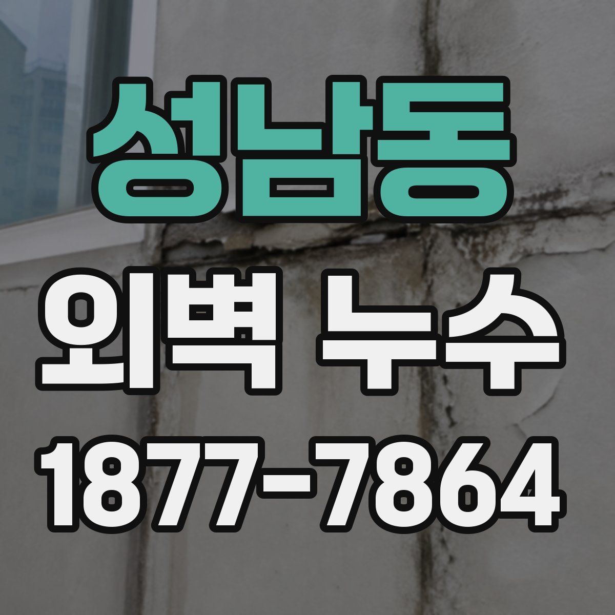 성남동 외벽 누수