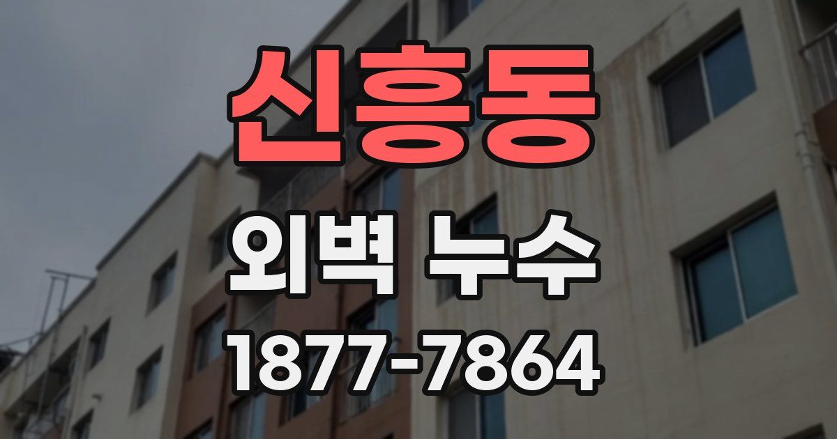 신흥동 외벽 누수