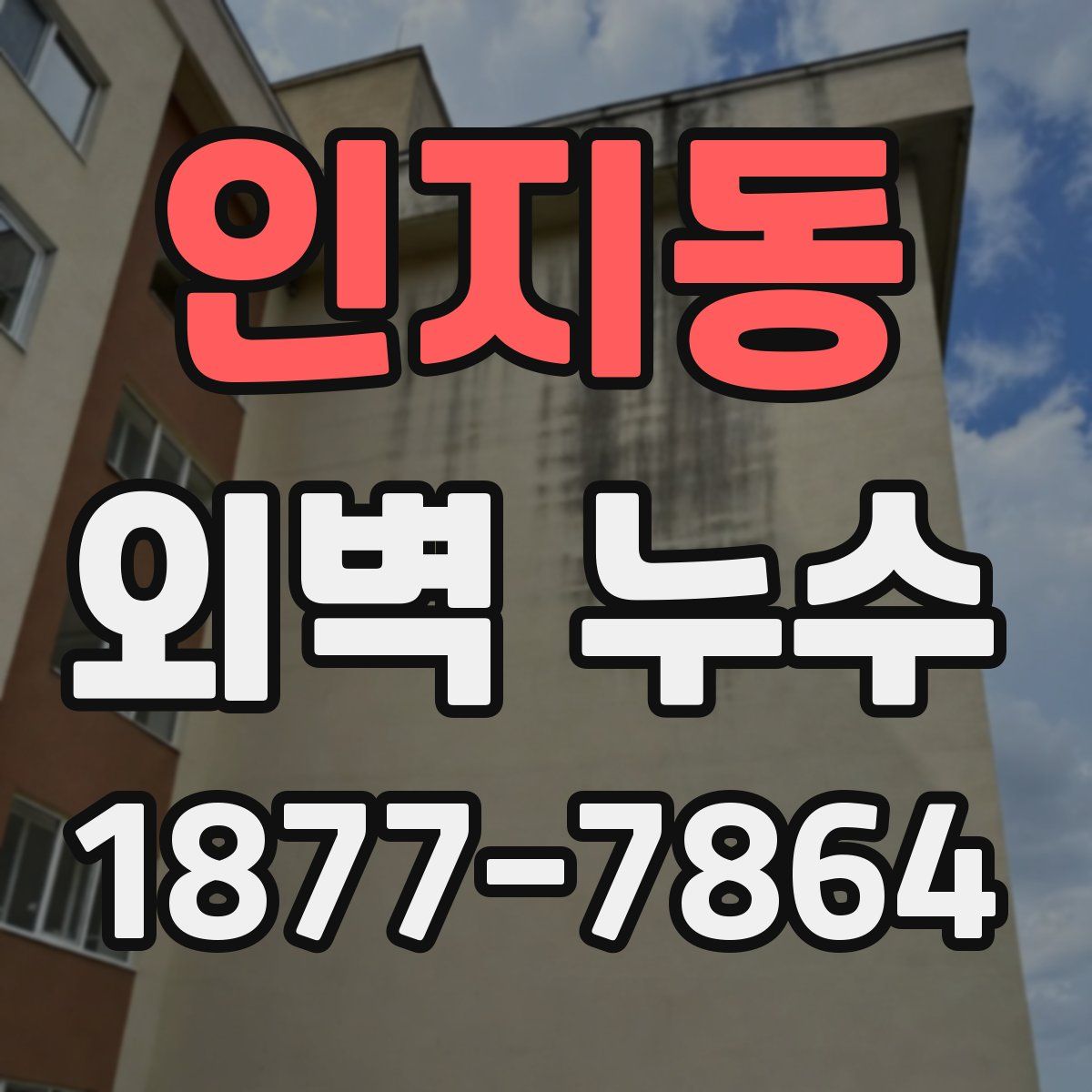 인지동 외벽 누수