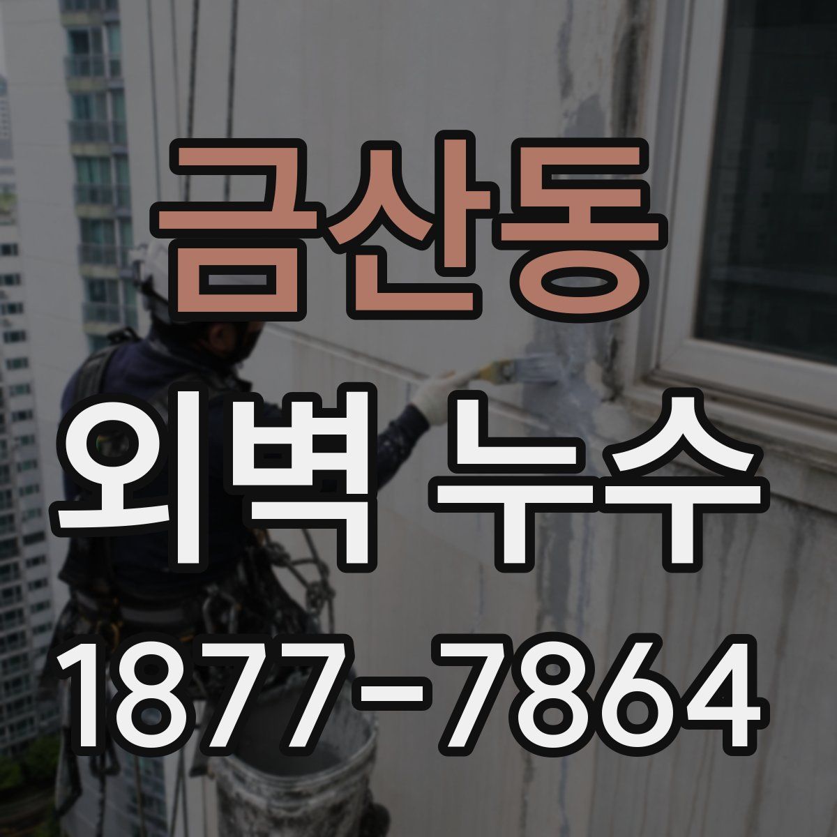 금산동 외벽 누수