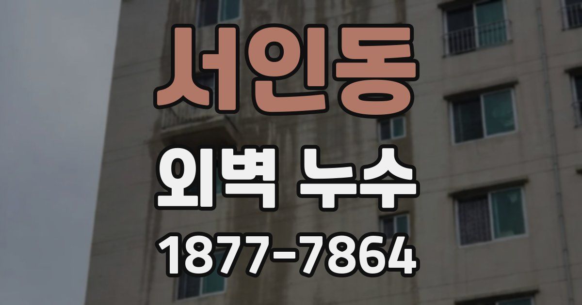 서인동 외벽 누수