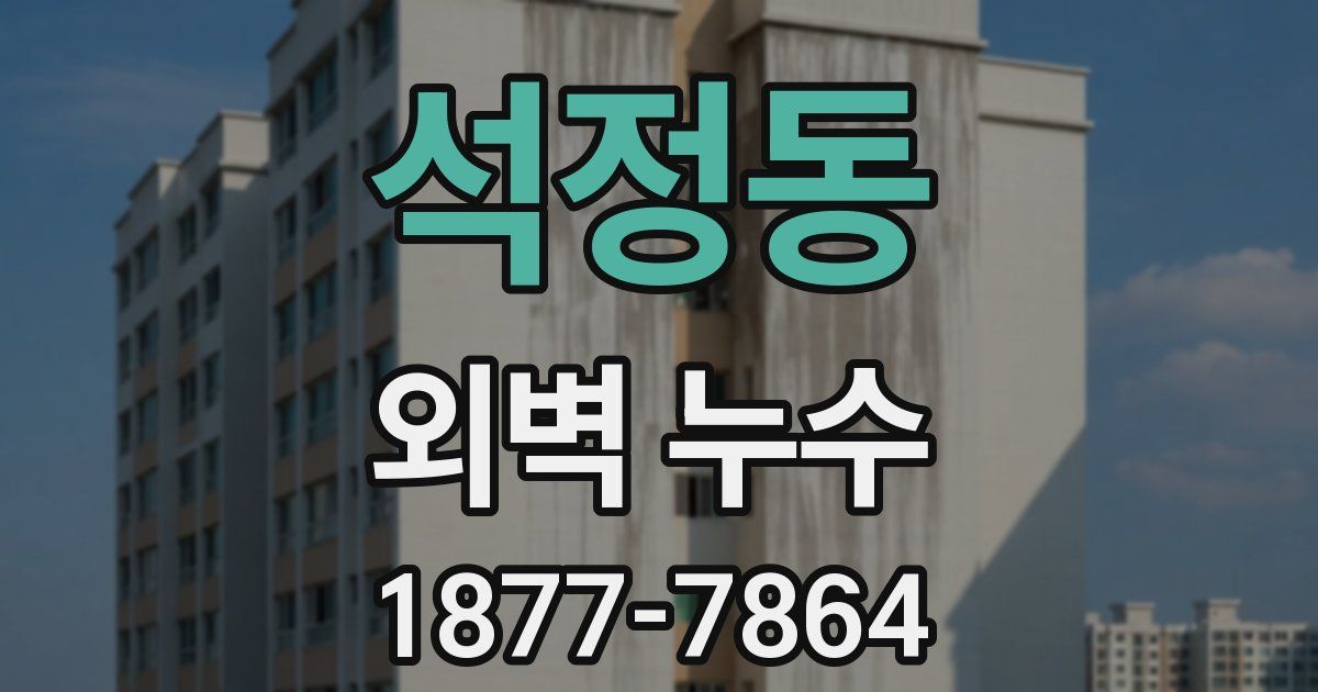 석정동 외벽 누수