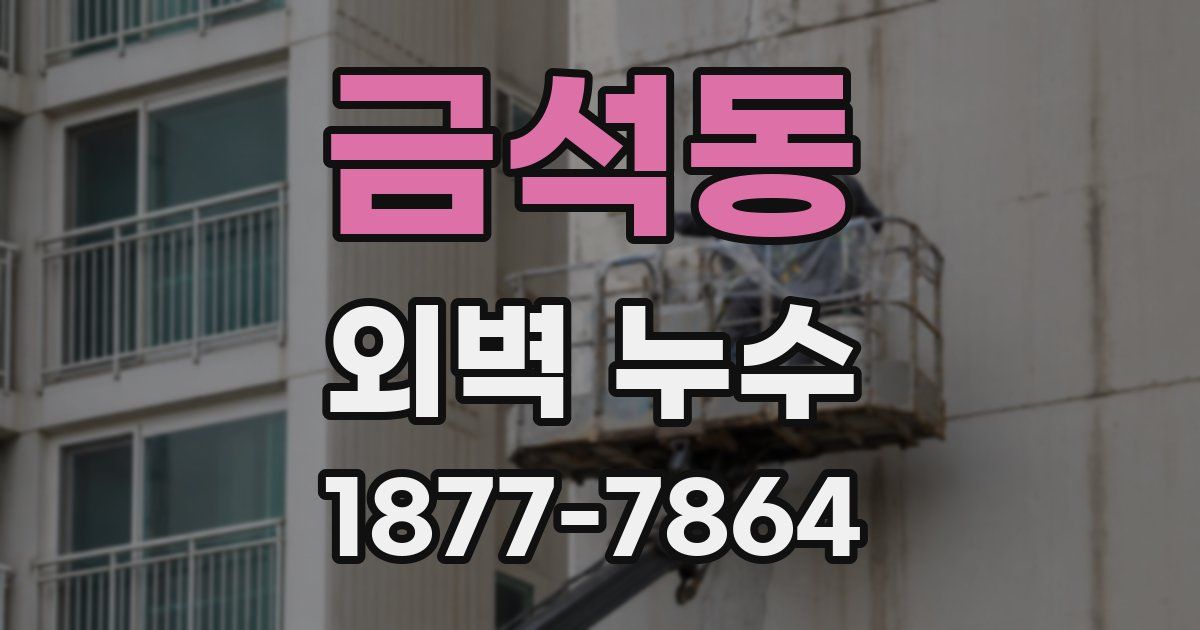 금석동 외벽 누수