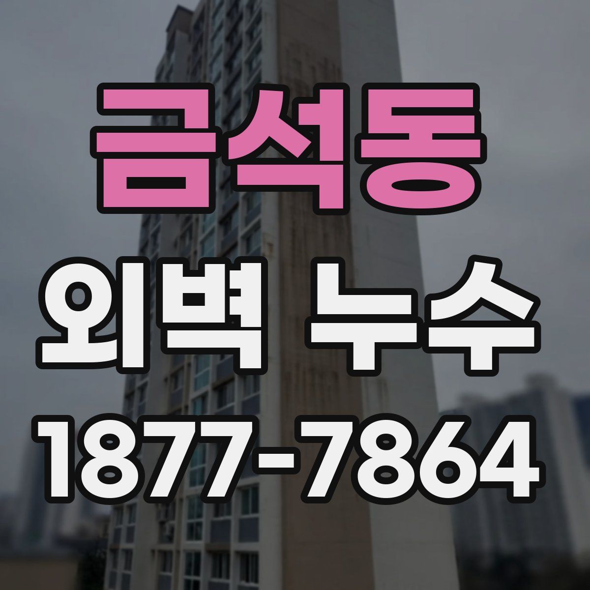 금석동 외벽 누수