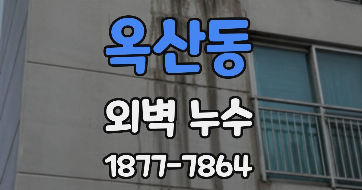 옥산동 외벽 누수