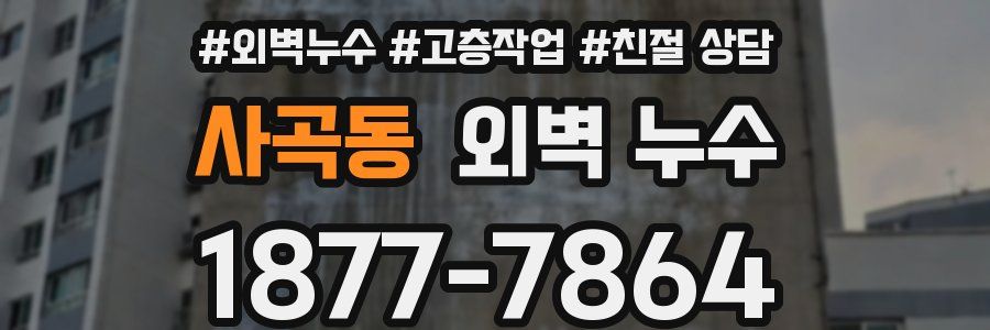 사곡동 외벽 누수