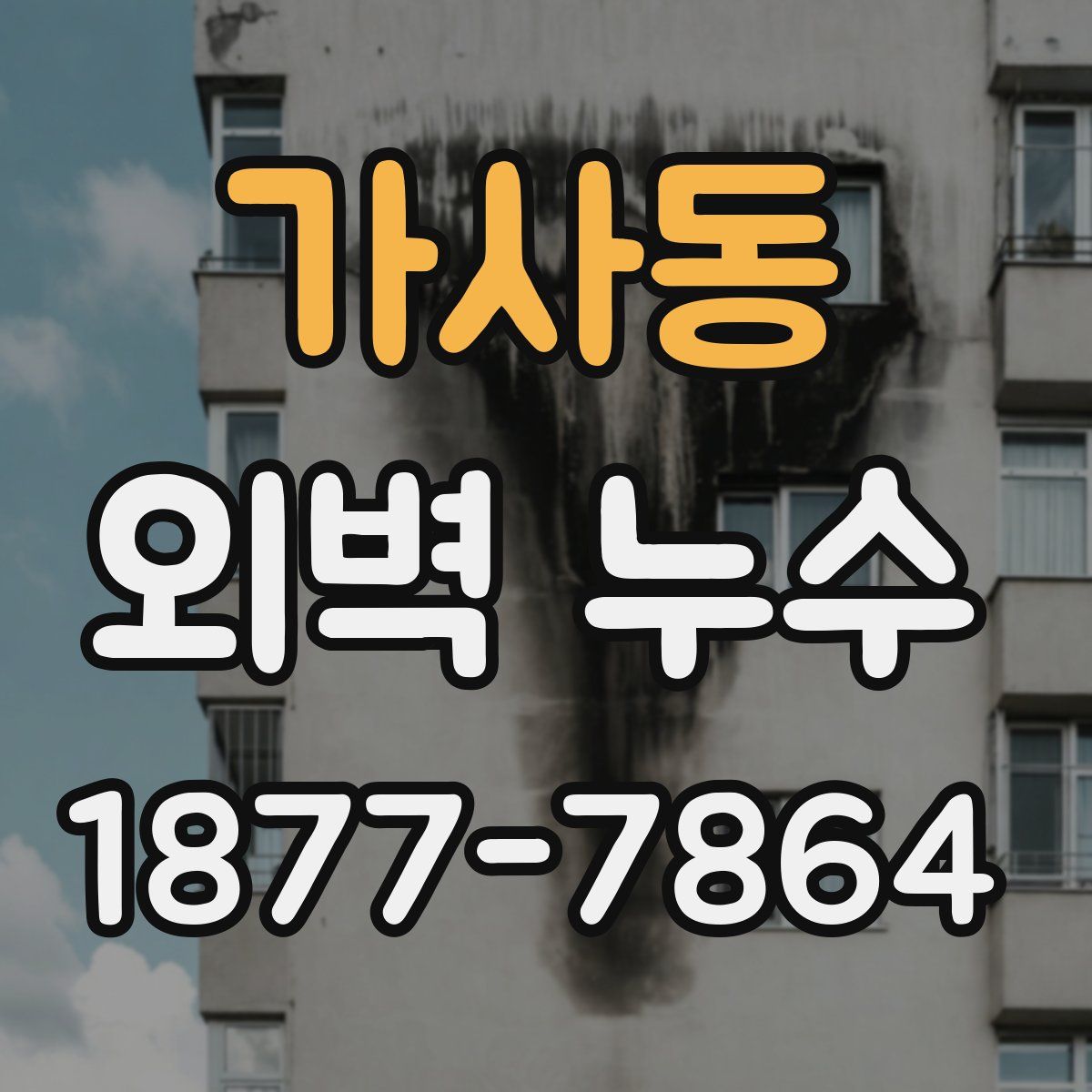 가사동 외벽 누수
