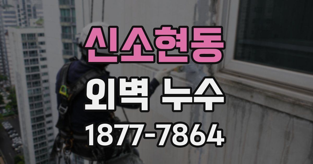 신소현동 외벽 누수