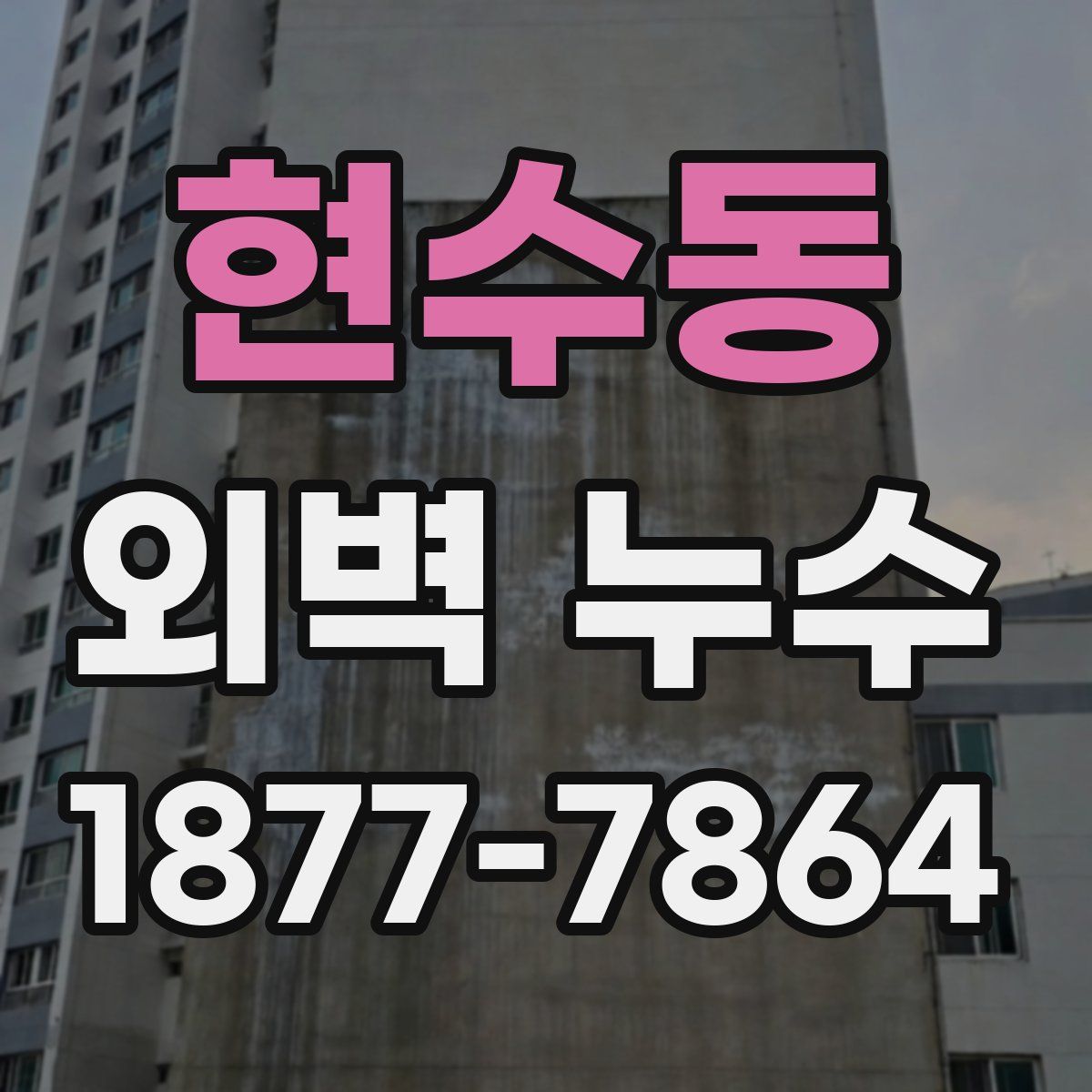 현수동 외벽 누수