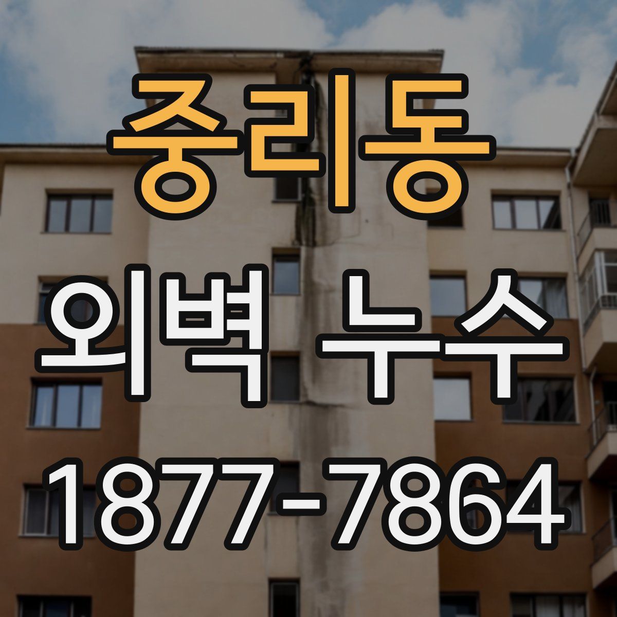 중리동 외벽 누수