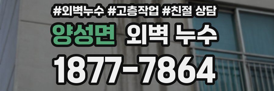 양성면 외벽 누수