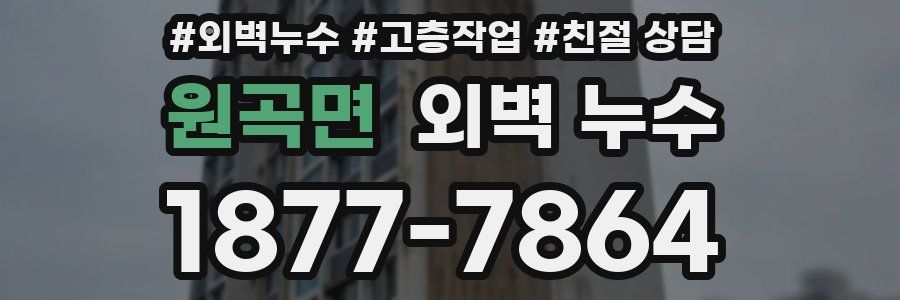 원곡면 외벽 누수