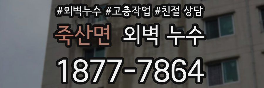 죽산면 외벽 누수