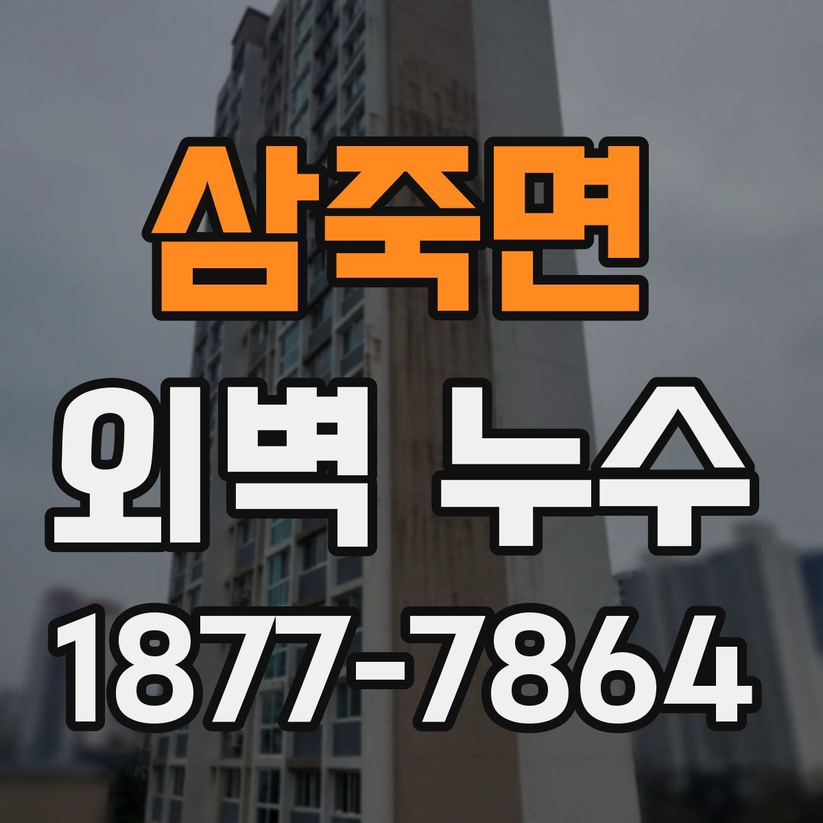 삼죽면 외벽 누수