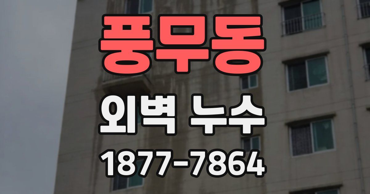 풍무동 외벽 누수