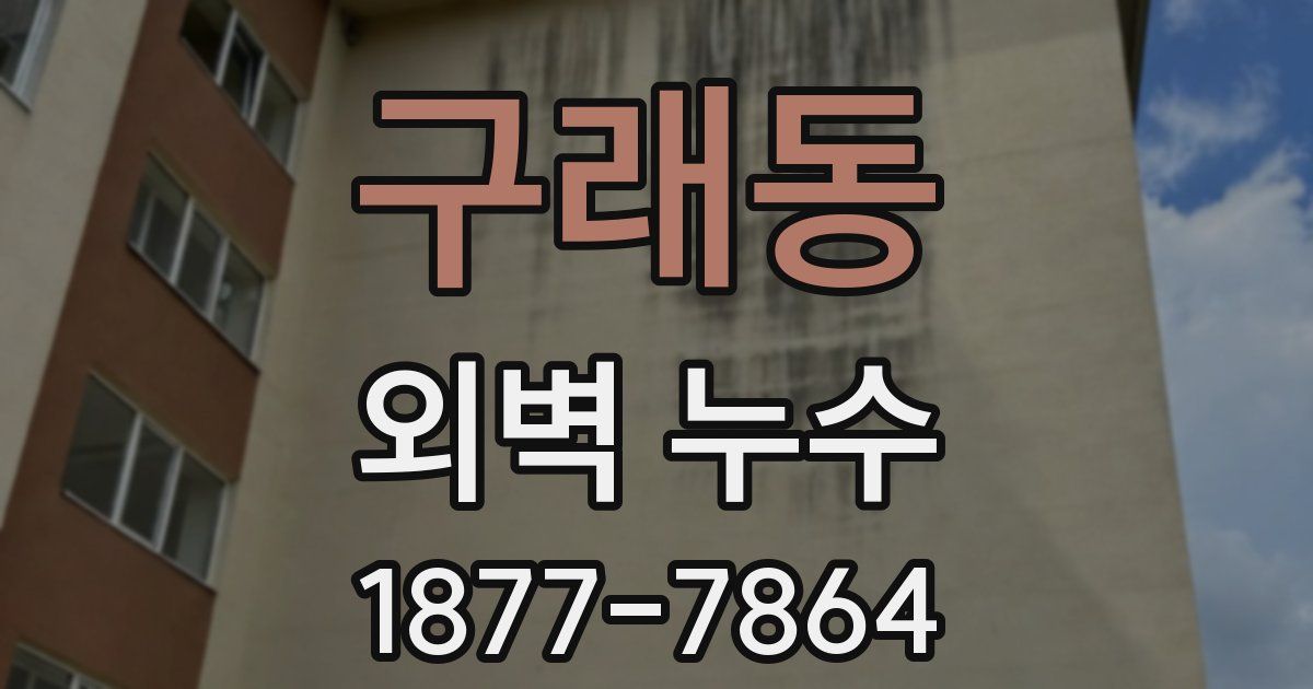 구래동 외벽 누수