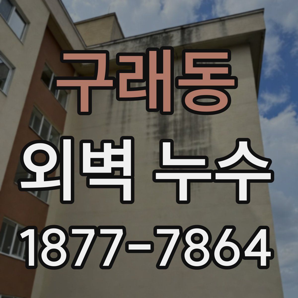 구래동 외벽 누수