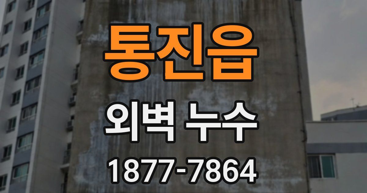 통진읍 외벽 누수