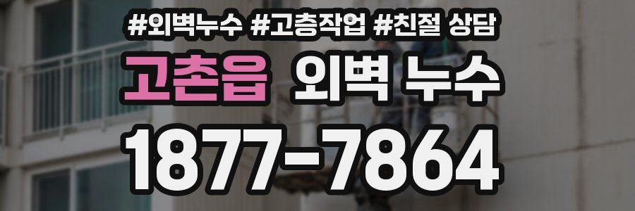 고촌읍 외벽 누수