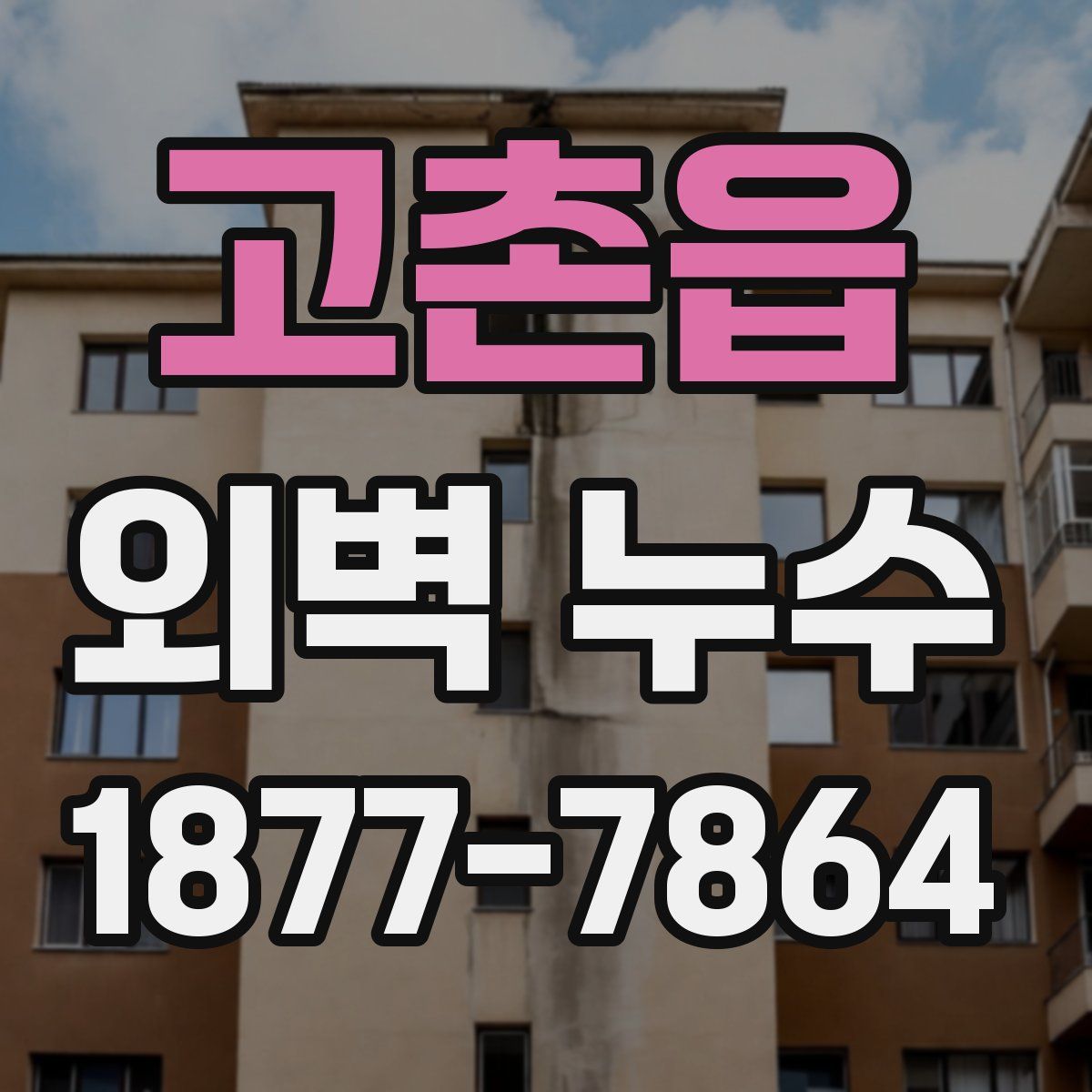 고촌읍 외벽 누수