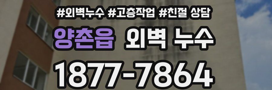 양촌읍 외벽 누수