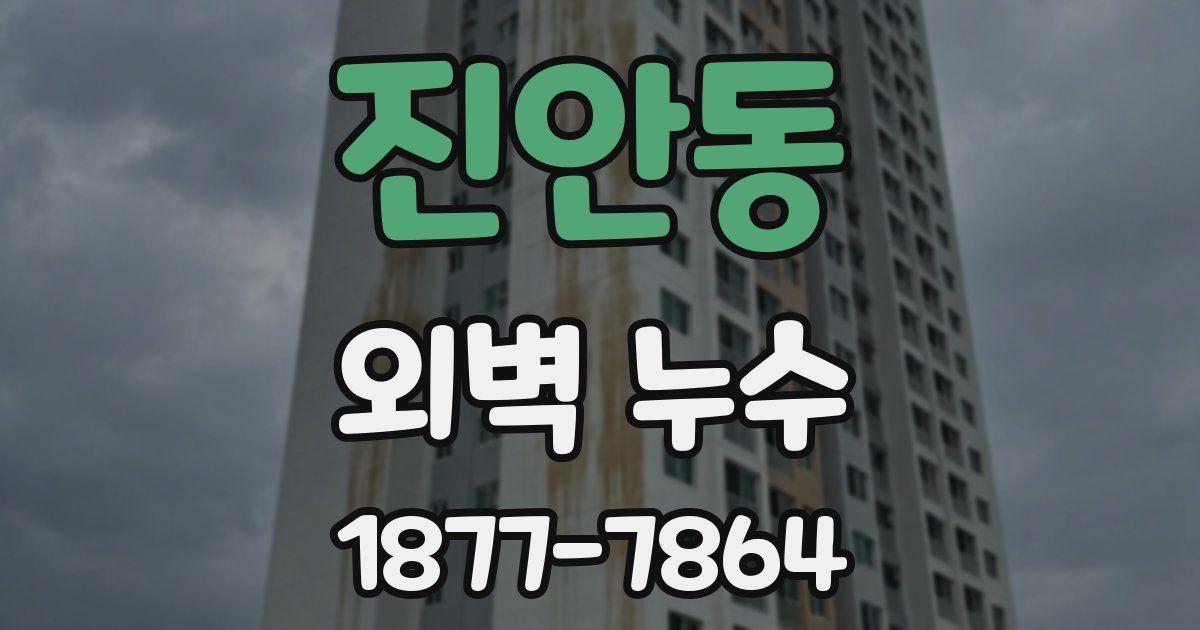 진안동 외벽 누수