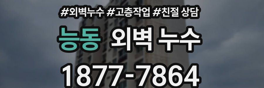 능동 외벽 누수