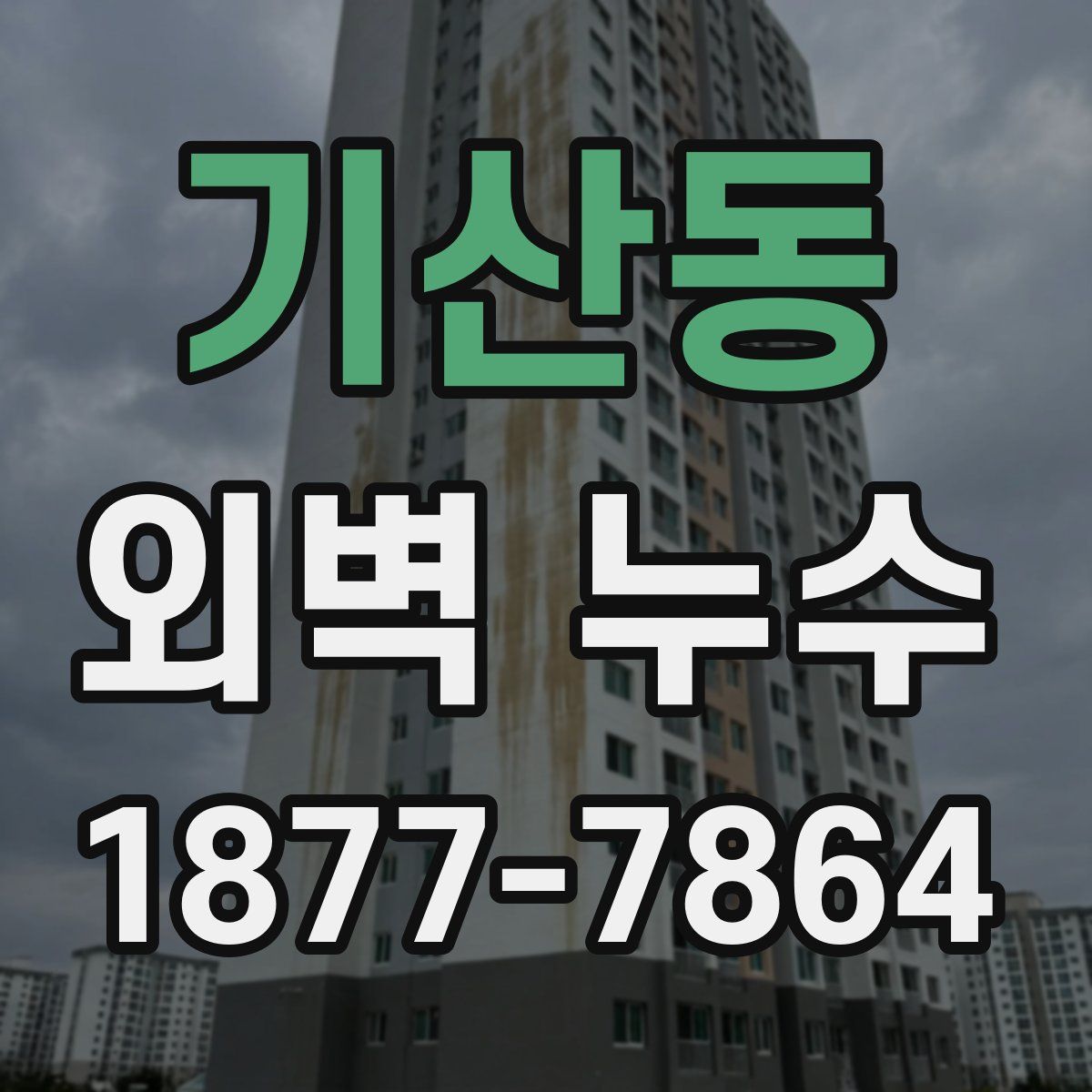 기산동 외벽 누수