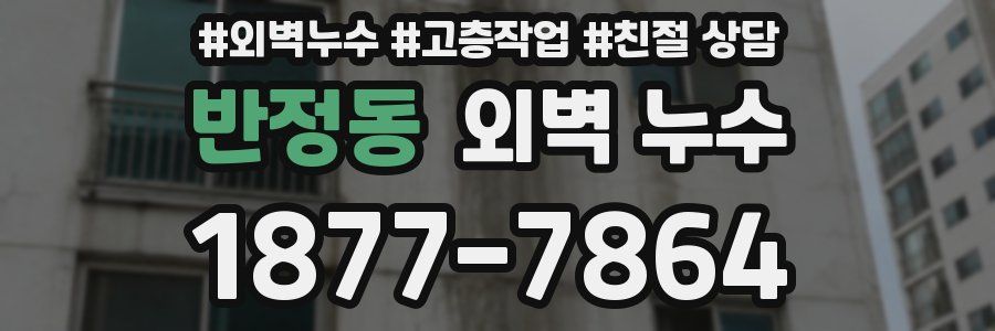 반정동 외벽 누수