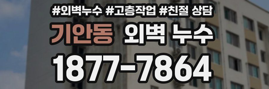 기안동 외벽 누수