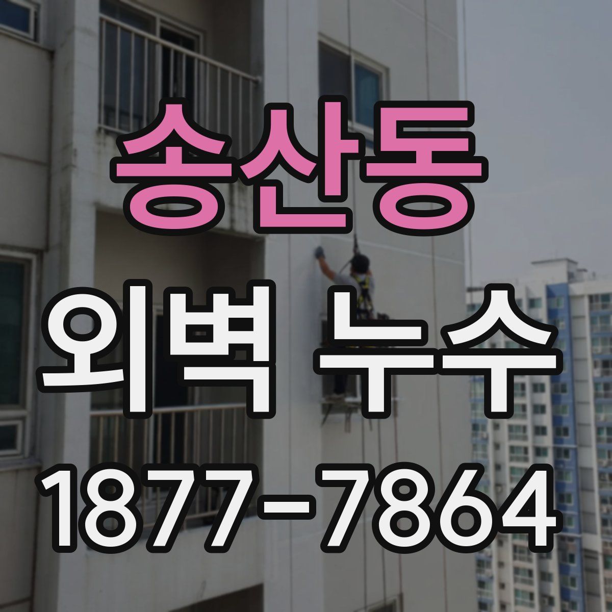 송산동 외벽 누수