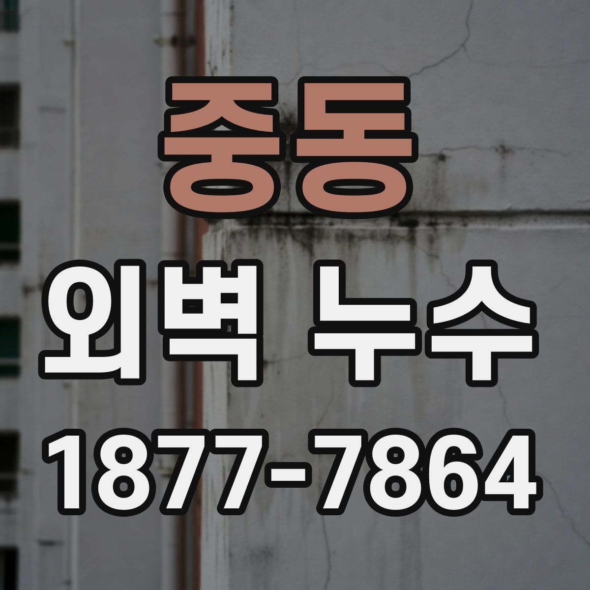 중동 외벽 누수