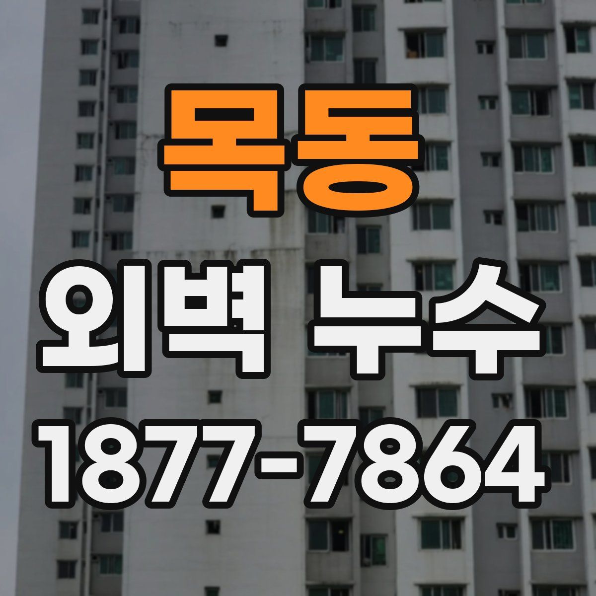 목동 외벽 누수