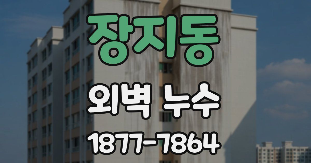 장지동 외벽 누수