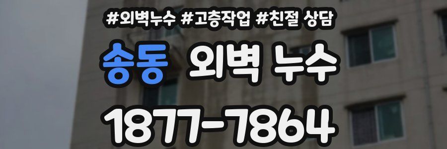 송동 외벽 누수