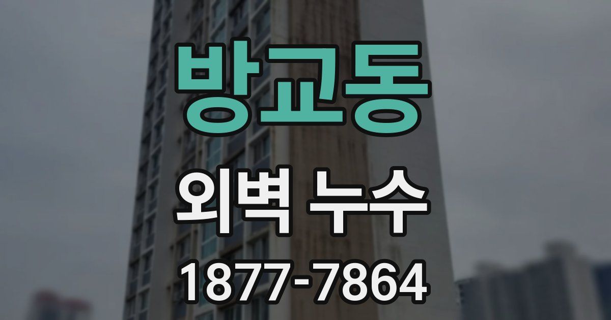방교동 외벽 누수