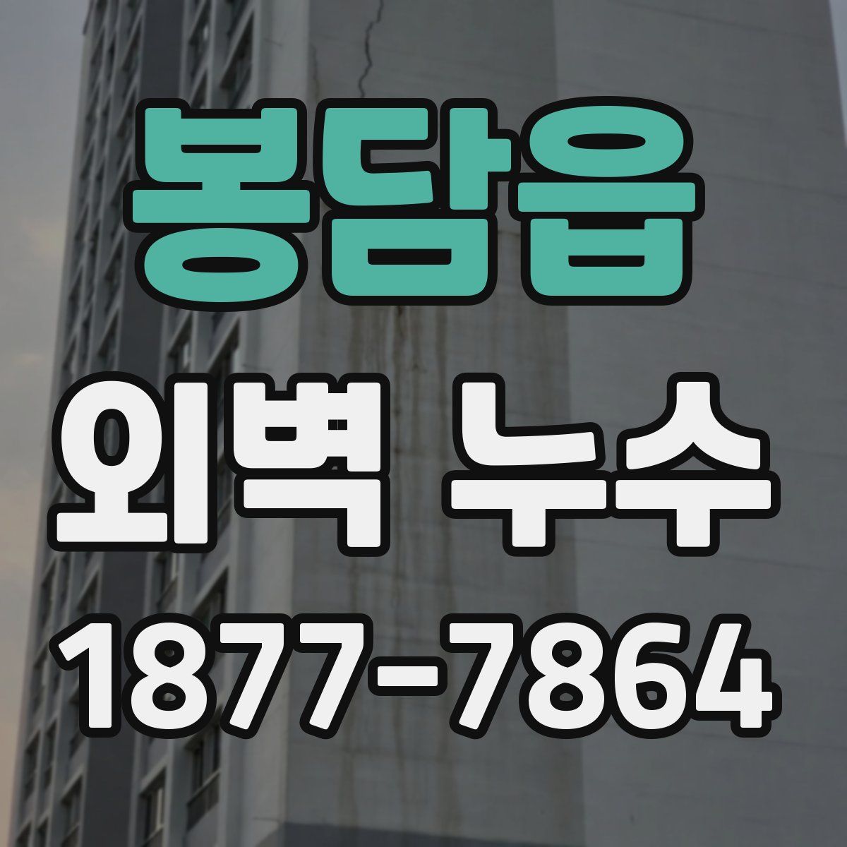 봉담읍 외벽 누수