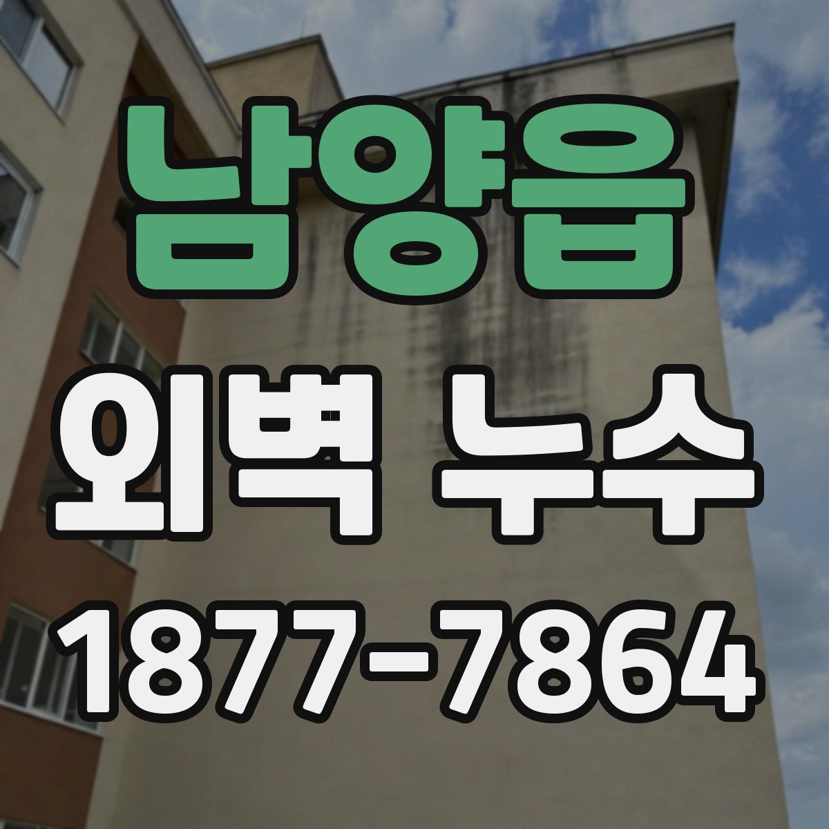 남양읍 외벽 누수