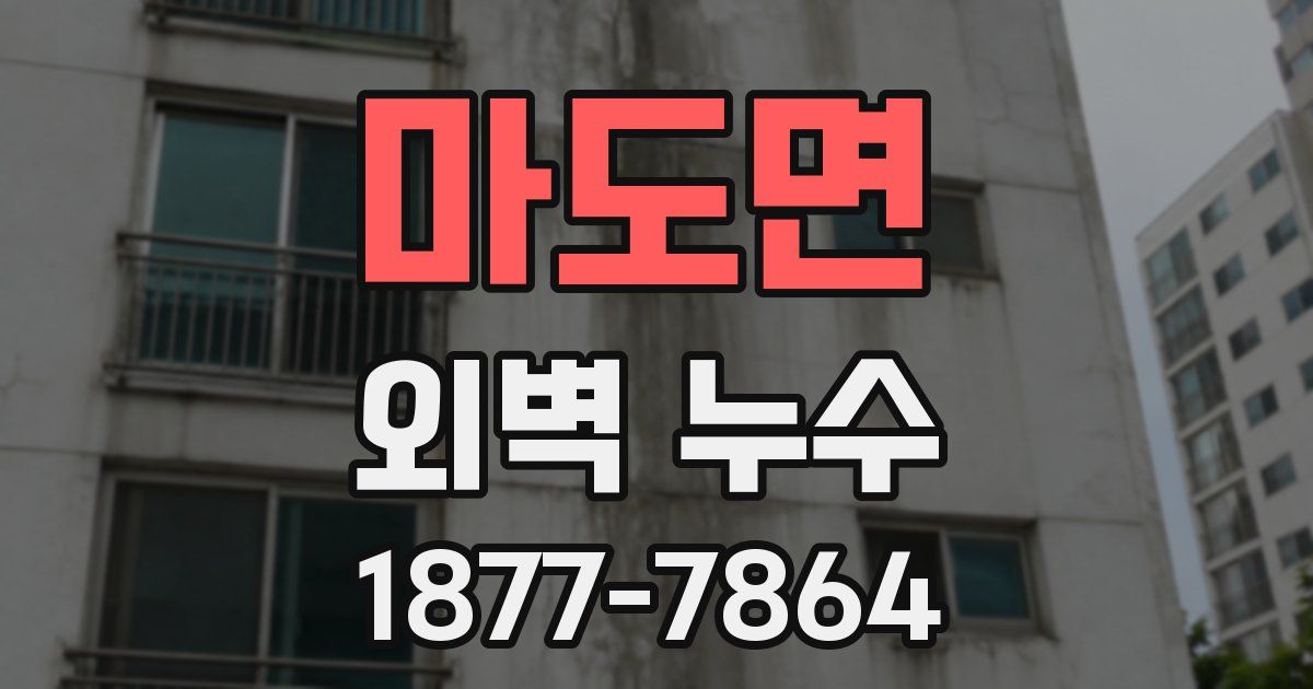 마도면 외벽 누수