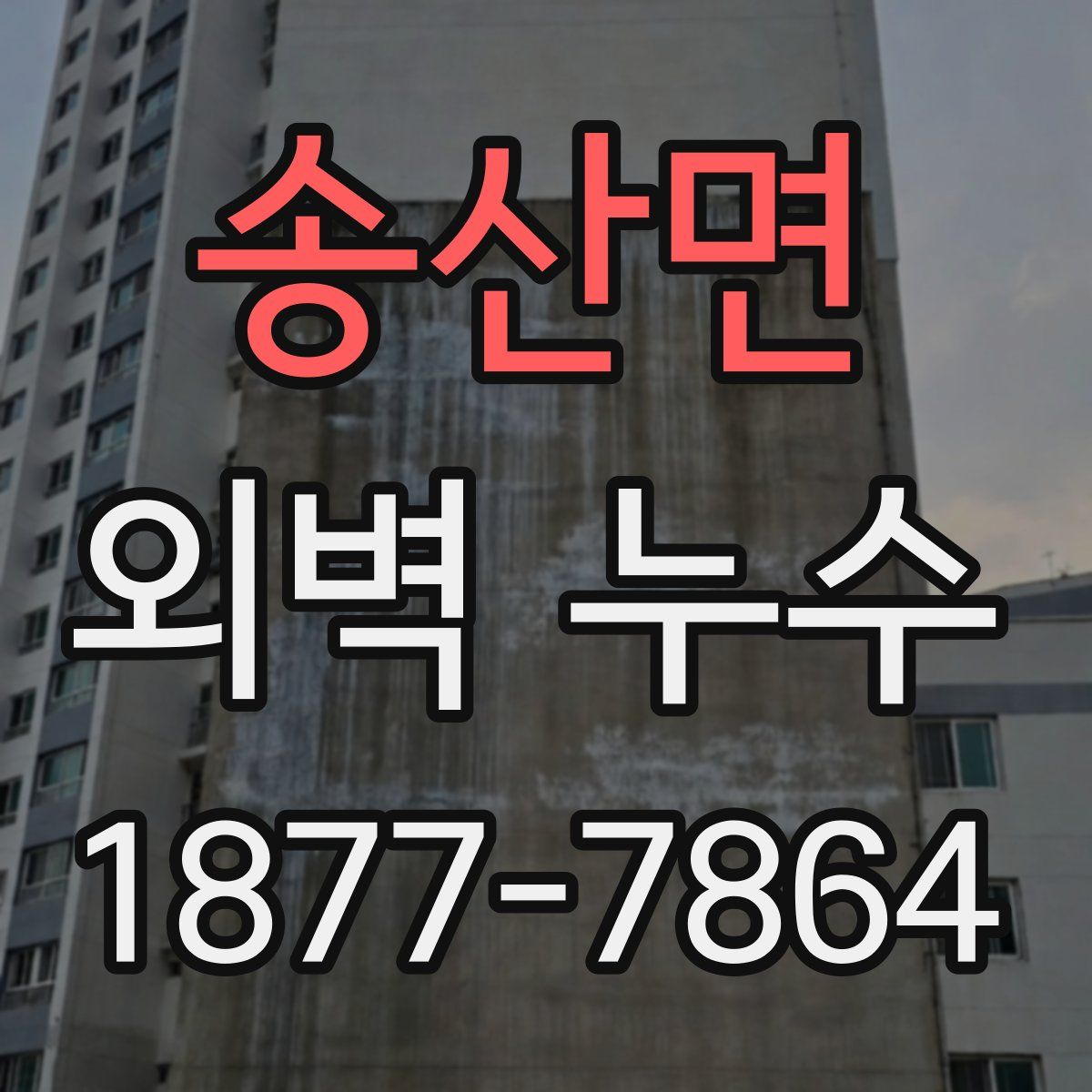 송산면 외벽 누수