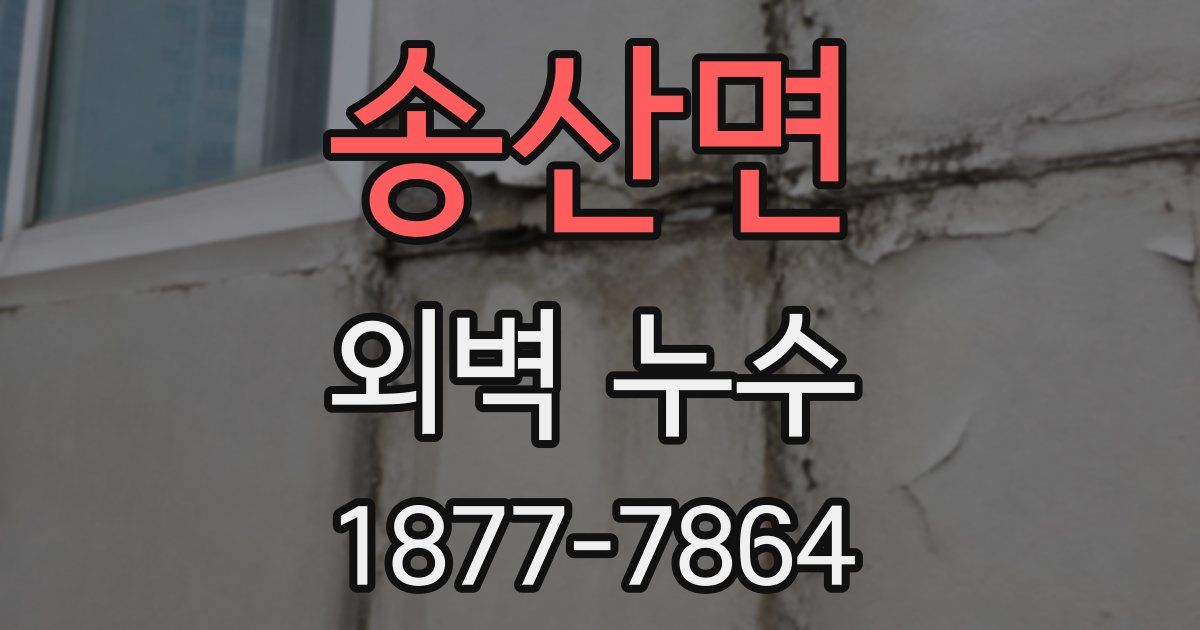 송산면 외벽 누수