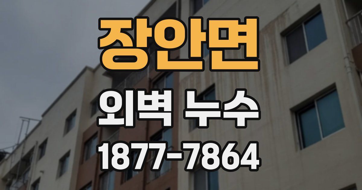 장안면 외벽 누수