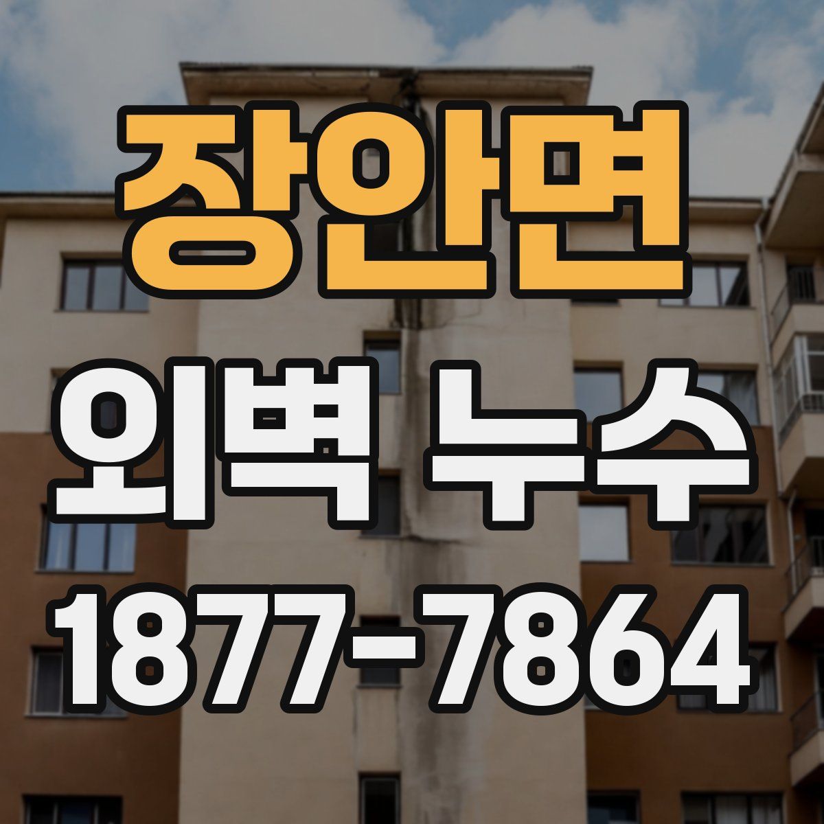 장안면 외벽 누수