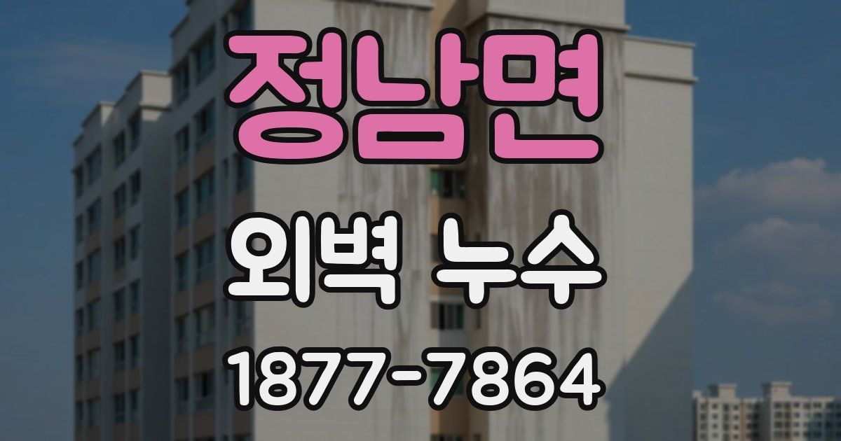 정남면 외벽 누수