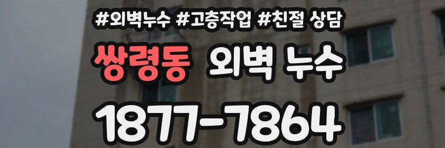 쌍령동 외벽 누수